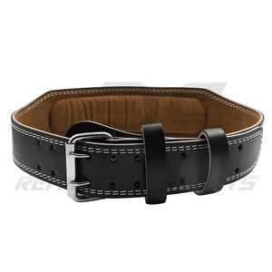 Logo personnalisé Ceinture de musculation en cuir à usage intensif Ceinture de musculation d'haltérophilie - Product Image 3
