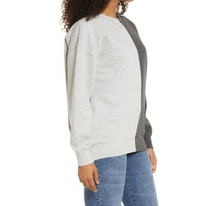 Haute qualité meilleure vente femmes pull sweat coton coréen tendance en gros haut col rond brodé décoration - Product Image 6