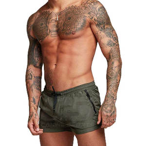 Pantalones cortos para correr de gimnasio para hombre, último diseño, pantalones cortos completos para correr, moda personalizada, patrón sólido, estilo informal, respetuoso con el medio ambiente - Product Image 3