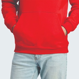 Sweat à capuche rouge personnalisé de haute qualité en polaire épaisse, style streetwear uni pour homme, fabricant de sweats à capuche rouges vierges - Product Image 5