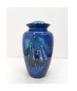 โกศโลหะสำหรับงานศพงานศพงานศพสำหรับผู้ใหญ่ดีไซน์แบบปรับแต่งได้สลักด้วยมือคุณภาพสูง - Product Image 1