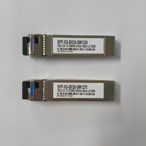 Módulo Transceptor Óptico SFP+ BIDI de 10G, 20 km, TX 1270nm/RX 1330nm, Conector LC Simplex, Fibra Monomodo, Compatible con DDM - Product Image 1