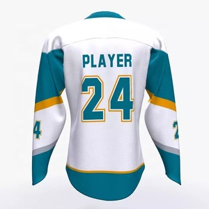 Trajes de Hockey sobre hielo personalizados, Camiseta deportiva en blanco, equipo de sublimación completa, camiseta de práctica de Hockey - Product Image 5