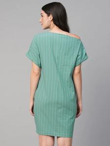 Indien main bloc imprimé coton mi-longueur robe nouvelle tendance décontracté été porter taille naturelle écologique saint valentin - Product Image 5