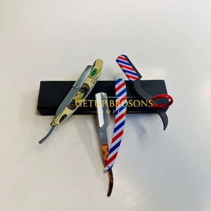 Maquinilla de Afeitar Profesional de Acero Inoxidable de Una Sola Hoja para Hombre, Diseño Multicolor, Personalizable con Marca Privada - Product Image 2