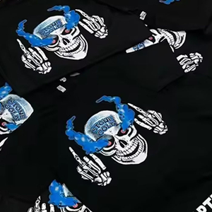 เสื้อยืดแขนสั้นหนาพิมพ์ลายสำหรับผู้ชายเสื้อยืดพิมพ์ลายบ็อกซี่ฟิตฝรั่งเศสเทอร์รี่ - Product Image 5