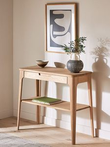 Magnifique table console en bois fabriquée pour un affichage décoratif ajoutant de la chaleur et du style aux espaces de couloir - Product Image 4