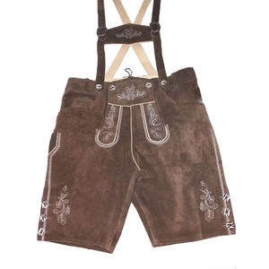 Nouveau style, style bavarois, short en cuir décontracté pour homme, Lederhosen, Oktoberfest allemand, imperméable, respirant, 100% daim - Product Image 4