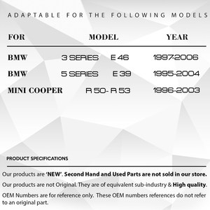 ชุดซ่อมกระจกพับ-ด้านซ้ายสำหรับ E46 BMW, E39, E53 - Product Image 3