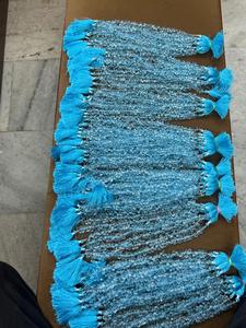 Meilleure vente naturel belle topaze bleu ciel naturel à facettes gouttes forme perles 5X7-6X8mm pierres précieuses perles en vrac pour la fabrication de bijoux - Product Image 2