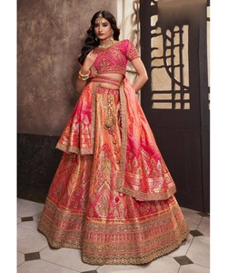 Sezylehengacholi สำหรับเจ้าสาวในงานแต่งงานมีกระจกหนาและงานปักเลื่อม - Product Image 1