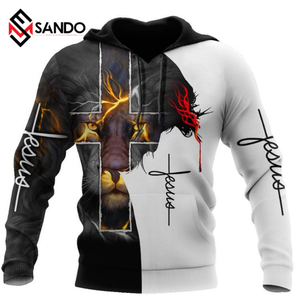 เสื้อฮู้ดพิมพ์ลายโพลีเอสเตอร์3D แบบระเหิด,เสื้อฮู้ดสำหรับผู้ชายพิมพ์ลายโลโก้แบบกำหนดเองได้ - Product Image 2