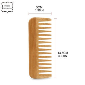 Peigne en bambou à dents fines biodégradable écologique fabriqué à la main personnalisé peigne en bambou en bois pour usage domestique - Product Image 6