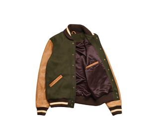 Chaqueta Varsity de Lana para Hombre, Invierno, Bordado Chenille, Ecológica, Resistente al Viento, Manga Larga, Colores Personalizados, Logotipo, Venta al Por Mayor, Pakistán - Product Image 3