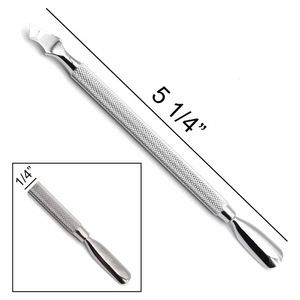 Wholesale Price High Quality Custom Logo Stainless Steel Double-Use <b>Cuticle</b> <b>Pusher</b> OEM Private Label Reusable <b>Nail</b> Care Tool - Product Image 2