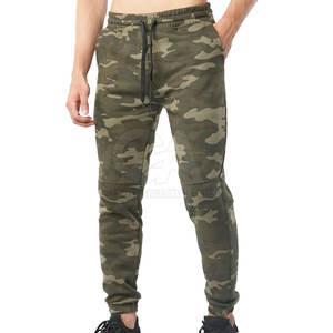 Precio al por mayor Cordón Hombre Pantalones Logotipo de marca personalizada Impreso Hombres Pantalones casuales Cintura alta Patrón recto Pantalón de lona - Product Image 1