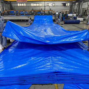 Bâche en PE bleue haute durabilité 200GSM, résistante, grande capacité, imperméable, pour la protection industrielle, agricole, des toits, des camions et du camping - Product Image 4