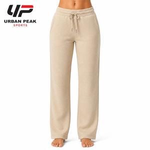 Trendy <b>Women</b> <b>Sweatpants</b> With Relaxed Wide Leg Silhouette Soft Cotton Blend Fabric And Modern Styling For Everyday Casual Wear - Product Image 1
