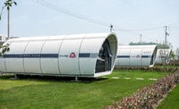 Maisons modulaires préfabriquées directes d'usine de capsule de l'espace de famille micro pour l'assemblée rapide et la vie verte
