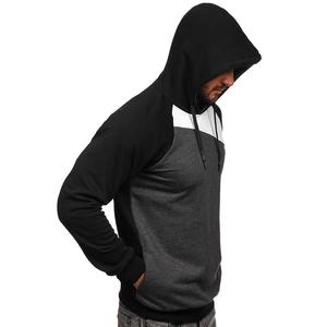 Sudaderas con capucha sólidas transpirables de manga larga para hombre más vendidas Negro Blanco Logotipo personalizado Estampado Ecológico Invierno Diseño de servicio OEM - Product Image 4