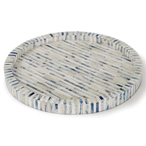 Bandeja con incrustaciones de hueso de marfil Natural, bandeja cuadrada decorativa hecha a mano con asas para mesa de centro, tocador y bandeja de decoración del hogar - Product Image 6