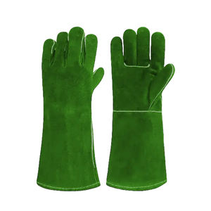 Guantes de cuero de dedo completo de calidad superior 100%, tamaños y colores personalizables, cómodos guantes de seguridad para soldar - Product Image 4