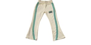 Pantalones de chándal de algodón oversize holgados con cintura invertida, logotipo personalizado, rayas laterales, bajo sin rematar y cordón ajustable - Product Image 6