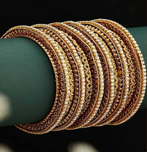 Brazaletes de Latón con Pedrería Multicolor Brillante, Juego Completo, Banda Ancha, para Fiestas y Festivales, Disponibles a Precios de Mayoreo. - Product Image 2