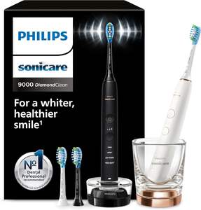 Philips Sonicare DiamondClean 9000 Cepillo de dientes eléctrico, paquete doble, con tecnología de sonido que incluye aplicación, sensor de presión HX9914/61 - Product Image 6