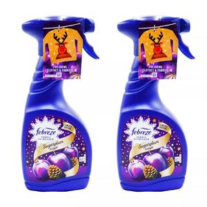2x Febreze Sugarplum Delight Scent Spray rafraîchissant pour tissus 500ml pour le nettoyage - Product Image 6