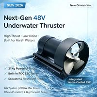 Moteur amélioré pour USV 48V 100kV, hélice de moteur sous-marin sans balais pour embarcation gonflable, scooter sous-marin, bateaux télécommandés