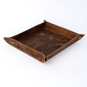 ถาดใส่ของตกแต่งหนังแท้หรูหราสำหรับตกแต่งกุญแจกระเป๋าสตางค์เครื่องประดับเหรียญที่เก็บ catchall ที่ใส่ของ LTR-0005นำรถไปจอด - Product Image 3