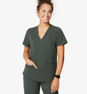 Uniformes médicaux personnalisables Uniformes professionnels de santé Ensemble de gommage respirant et confortable pour infirmières et médecins - Product Image 2