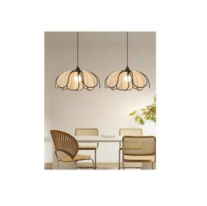 Lámpara Colgante de Metal para Techo con Cadena Decorativa, Adecuada para Iluminación de Sala de Estar y Comedor - Product Image 5