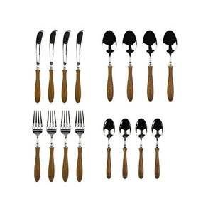Admirable Design Flatware <b>Set</b> <b>Spoon</b> <b>Knife</b> <b>Fork</b> Cutlery <b>Set</b> Premium Quality Wooden Handle Stainless Steel Cutlery <b>Set</b> - Product Image 3