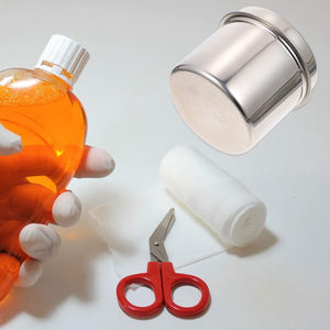 Frasco de ungüento Dental de acero inoxidable de alta calidad, fuente de alimentación Manual, instrumento hueco de odontología, base para uso quirúrgico - Product Image 5