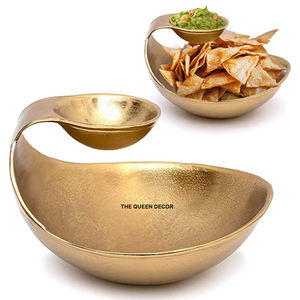 Bols à mélanger gratuits avec un design unique, bols à servir en aluminium pour aliments, bols à chips et à trempette, forme ronde, taille personnalisée - Product Image 4