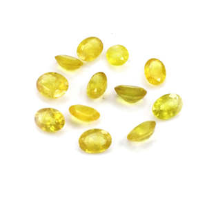 Zafiros Amarillos Calibrados Naturales de Bangkok, Ovalados de 5x7mm y 6x8mm, Peridoto, Piedra Tallada Asscher, Material de Alejandrita y Aguamarina - Product Image 5