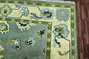 High Quality Wool <b>Hand</b> Knotted 9x12 Area Rug Newly Designed Abstract Pattern Multi-Color Woven Carpet for Home Praying - Product Image 3