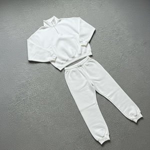 2025 logotipo personalizado de mujer de talla grande de algodón con capucha ropa de calle chándal transpirable ropa informal colores sólidos invierno fabricado - Product Image 5