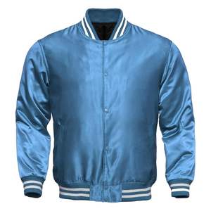 Blouson bombardier universitaire vert satin vintage pour homme coupe-vent léger sur mesure veste d'extérieur pour hommes - Product Image 5