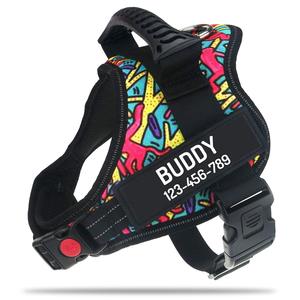 Harnais pour chien PawPawify robuste <span class=keywords><strong>et</strong></span> respirant, anti-traction, avec fermeture à boucle, empêche les secousses, les arrêts brusques <span class=keywords><strong>et</strong></span> le suffocation, pour l'entraînement <span class=keywords><strong>et</strong></span> la promenade, personnalisable - Product Image 6