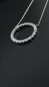 Lab Grown Diamond Necklace with Round Brilliant Cut Pendant CVD <b>White</b> Diamond on 14k Gold-Premium CVD Diamond Pendants & Charms - Product Image 2