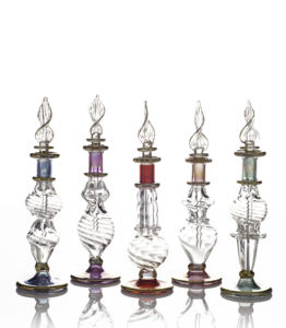 ขวดน้ำหอมดีไซน์หรูหราสไตล์อียิปต์ทำด้วยมือแรงบันดาลใจจากงานฝีมือแก้วเป่าสไตล์อียิปต์โบราณสำหรับโต๊ะเครื่องแป้งหรือของที่ระลึก - Product Image 3