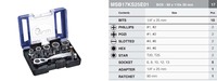 MRM 17pcs-S2 1/4" X 25mm High Quality Chrome Plated S2 Steel Color Bits Set Hand-Power Source Interchangeable Sockets Model