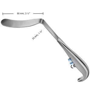 Espátula de vejiga Legueu ligera con logotipo personalizado a la venta/espátula de vejiga Legueu reutilizable de acero inoxidable al mejor precio - Product Image 1