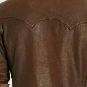 Venta caliente de alta calidad transpirable hombres camisas de cuero Streetwear Casual 2025 nueva tendencia personalizable al por mayor - Product Image 2