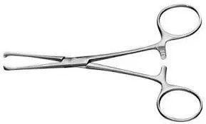 ชุดเครื่องมือผ่าตัดสแตนเลสสตีลแบบใช้ซ้ำได้ Allis Baby Tissue Forceps รุ่น NSI-HZ-681 ระดับ Class I CE สำหรับใช้ในโรงพยาบาล สีเงิน - Product Image 2