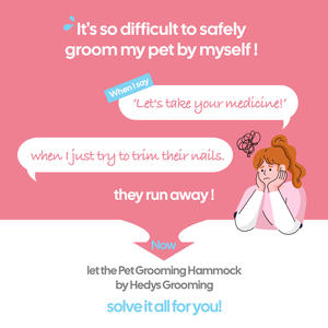 [HEDYS GROOMING] Hamaca para Peluquería Canina, Malla de Algodón, Cómoda, Sistema de Sujeción Seguro, Fácil de Usar, Apta para Varias Mascotas, Portátil - Product Image 3