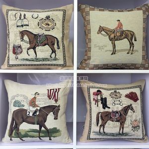 Sarung bantal gaya koboi barat sarung bantal Linen desain kustom sarung bantal Jacquard tenun sarung bantal bordir kustom - Product Image 5